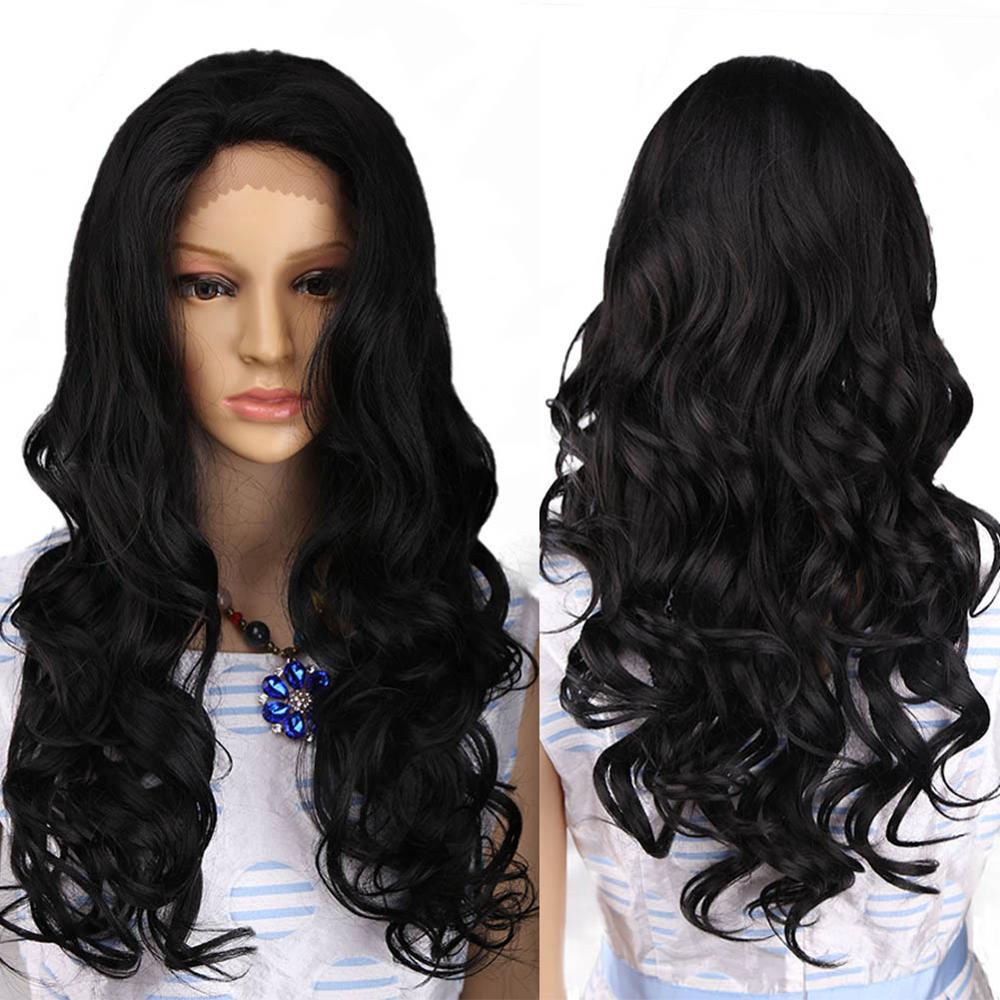 Amir Lace Front Wigs Afro Kinky Curly Black Wig Free Parting Synthetic Wigs For Black Women Ponytail Hair Cosplay Body Wave: #1