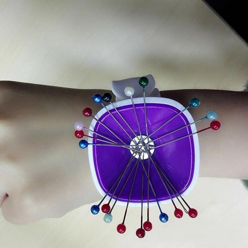 1pcs Sewing Magnetic Box Needle Pin Cushion Magnetic Kit DIY Catcher Sewing Box Wrist Tool Portable Tools Storage Neddlewor T1N5