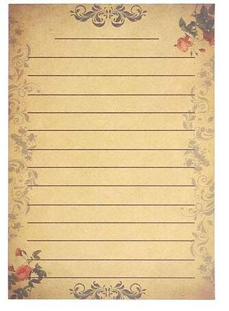 8 blätter Schreibwaren Papier knapp Schreiben Schreibwaren Papier Jahrgang retro Stil Schreiben Schreibwaren Papier knapp: Stil6