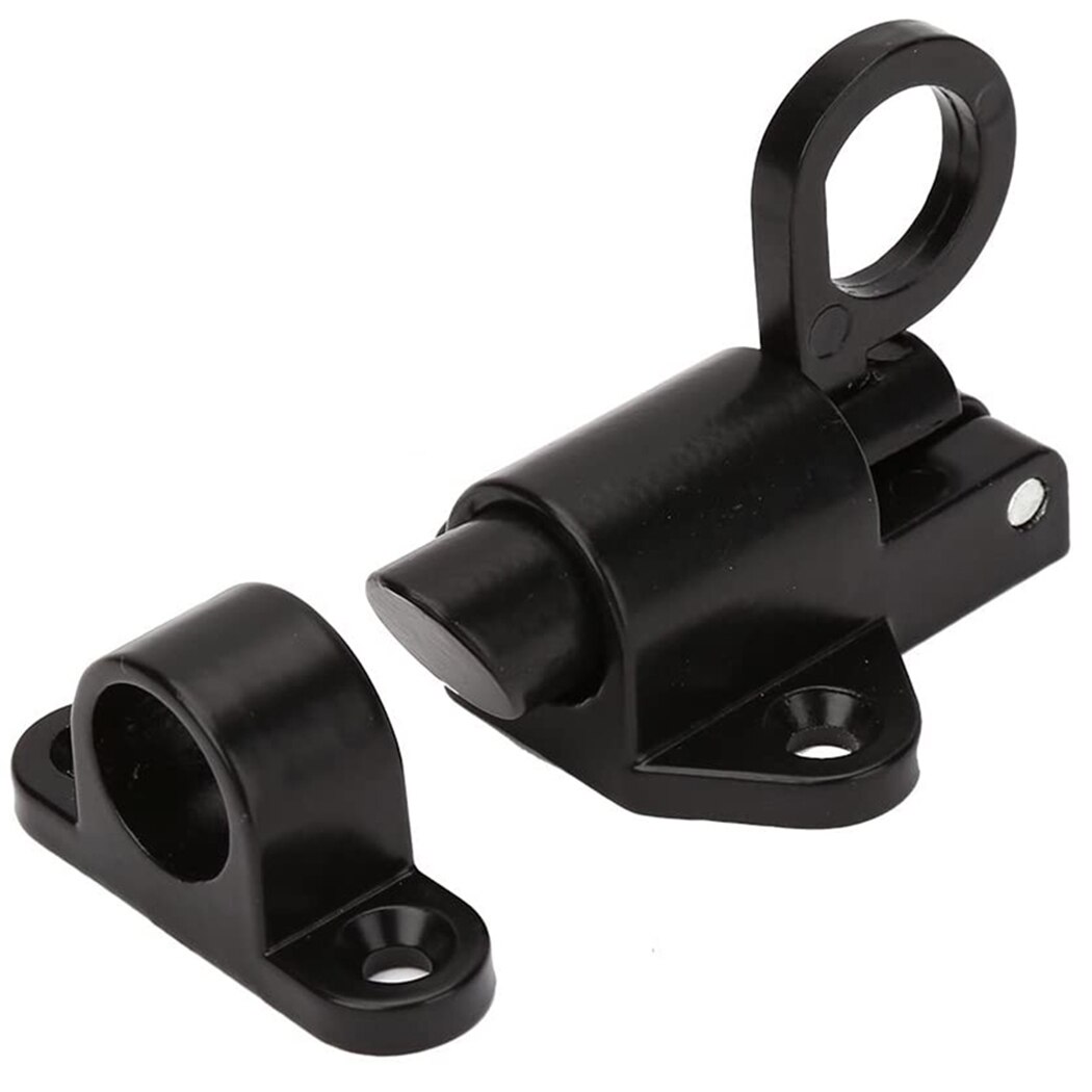 1Pc Door Latch Aluminium Alloy Sprung Attic Loft Ceiling Hatch Lock Catch PUll Ring Spring Bounce Door Bolt Aluminum