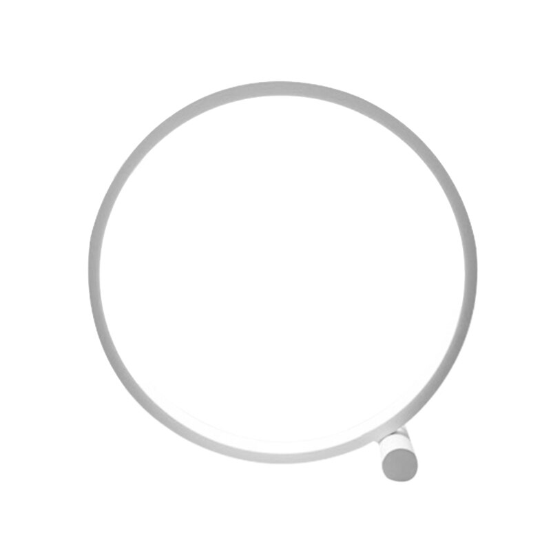 LED Table Lamp For Bedroom Circular Acrylic Desk Lamp For Living Room Dimmable Bedside Lamp Round Night Light: white