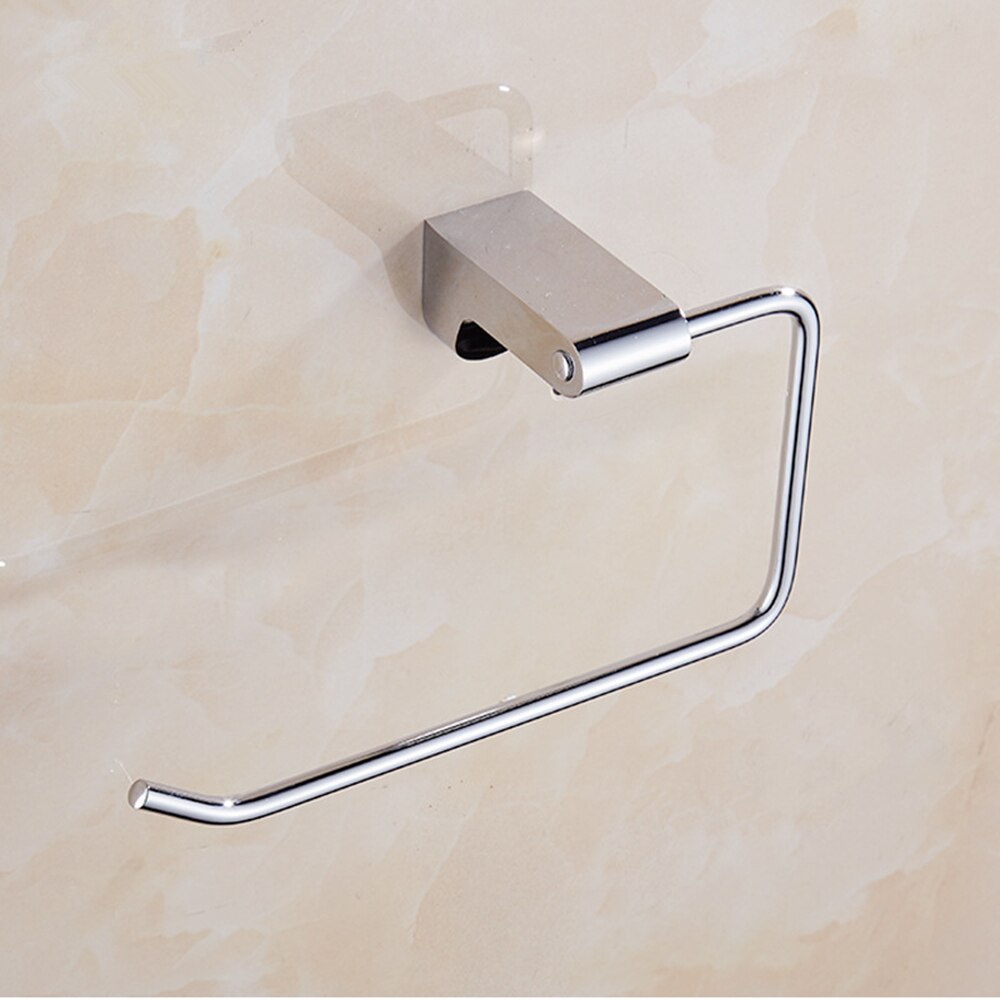 Jobobroom badkameraccessoires chroomkleurige wandgemonteerde handdoekring handige handdoekhouder hanger hangende badkameropslag