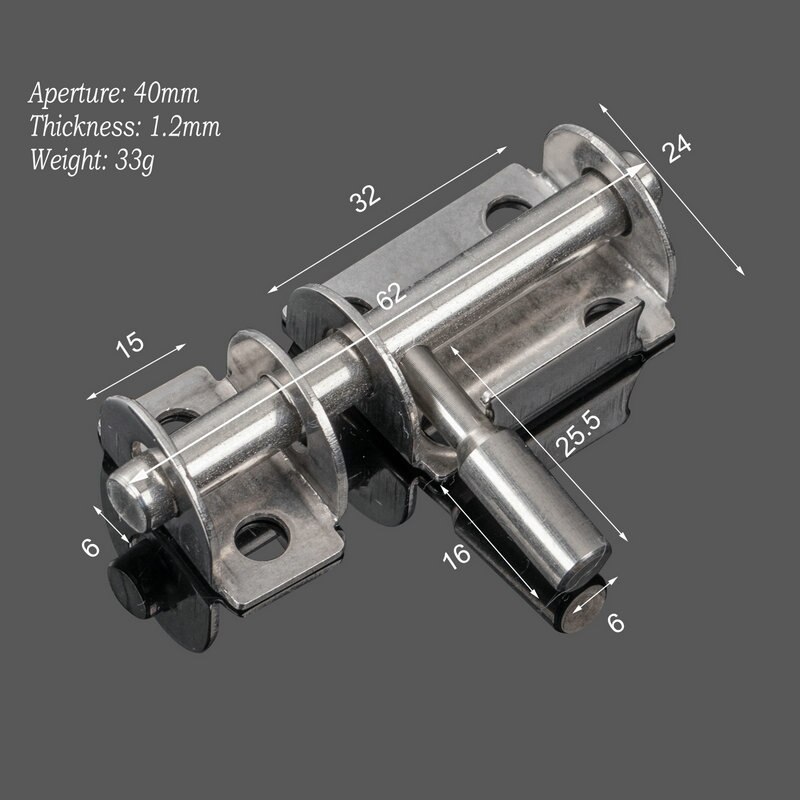 Slide Bolt Gate Latch Stainless Steel Barrel Bolt Gate Latch Door Lock Window Latch Door Bolts 1Pc