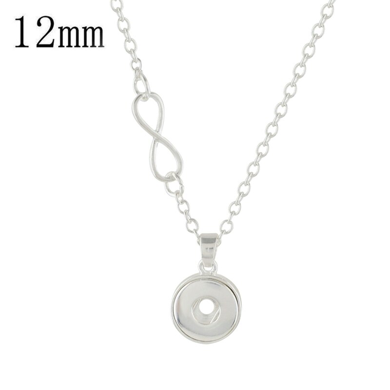 Collana con bottone a pressione 12mm gioielli fai da te KD3214