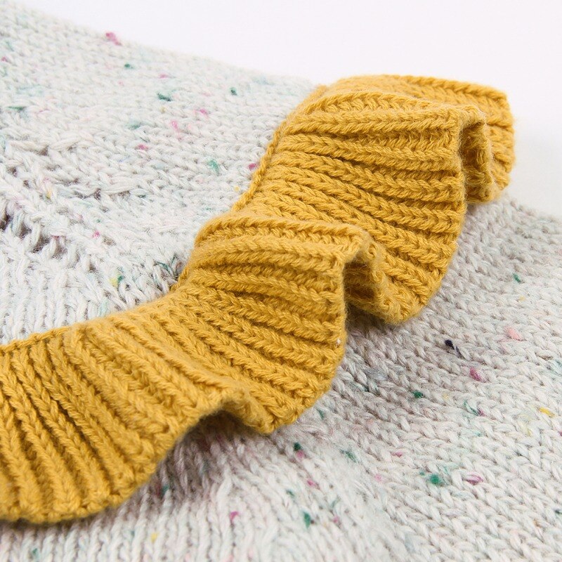 Niño suéter de punto niñas chaqueta de Rebeca niño suéter bebé abrigo niños abrigo volantes Casual niños ropa A26