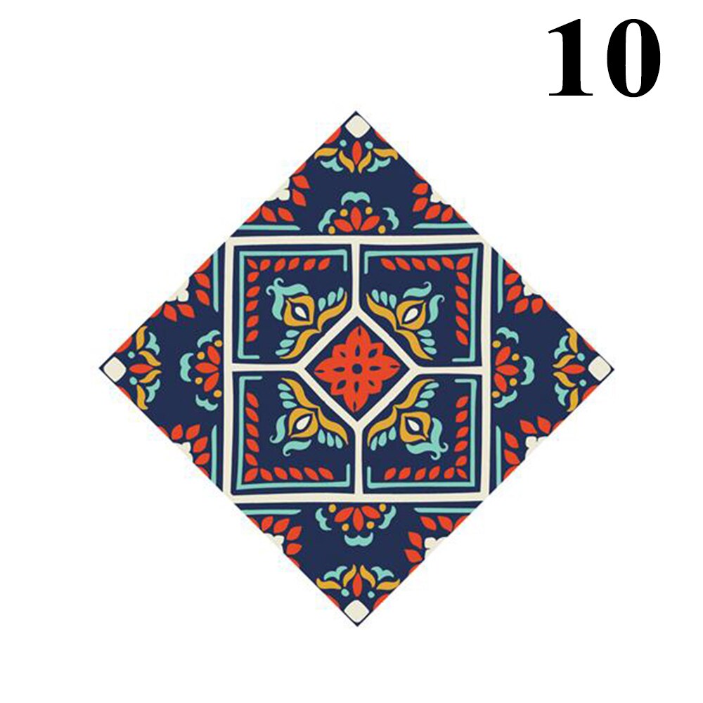 10*10cm*10 st 3d golv kakel diagonal väggdekal vardagsrum badrum kök kakel affisch slitstark golvkonst väggmålning: 10