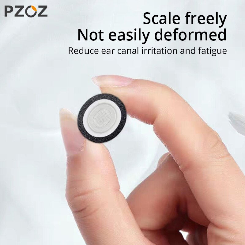 Pzoz 6 st för airpods pro tips öron hörlurar memory foam för airpods 3 bluetooth hörlurar tillbehör brusreducering 4 st