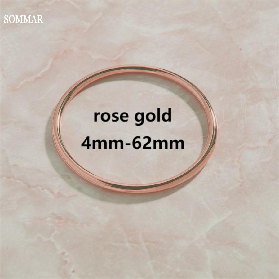 SOMMAR roestvrijstalen kleur bedels armband Simple Heritage Gold/Rose Gold Wedding Armband Sieraden Europese stijl: Imitation Rhodium Plated