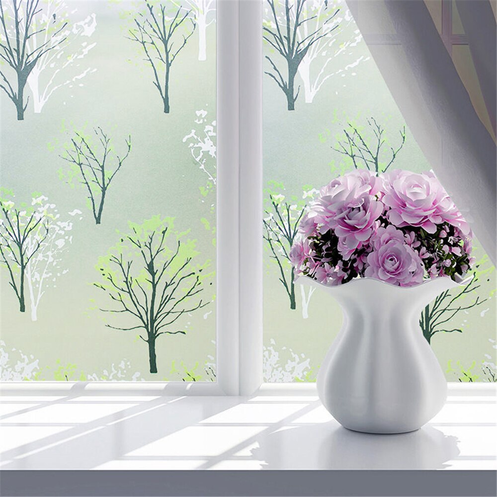 500 x 45cm raamsticker glasfolie zelfklevend mat papier voor kantoor- en thuisdecoratie privacybescherming