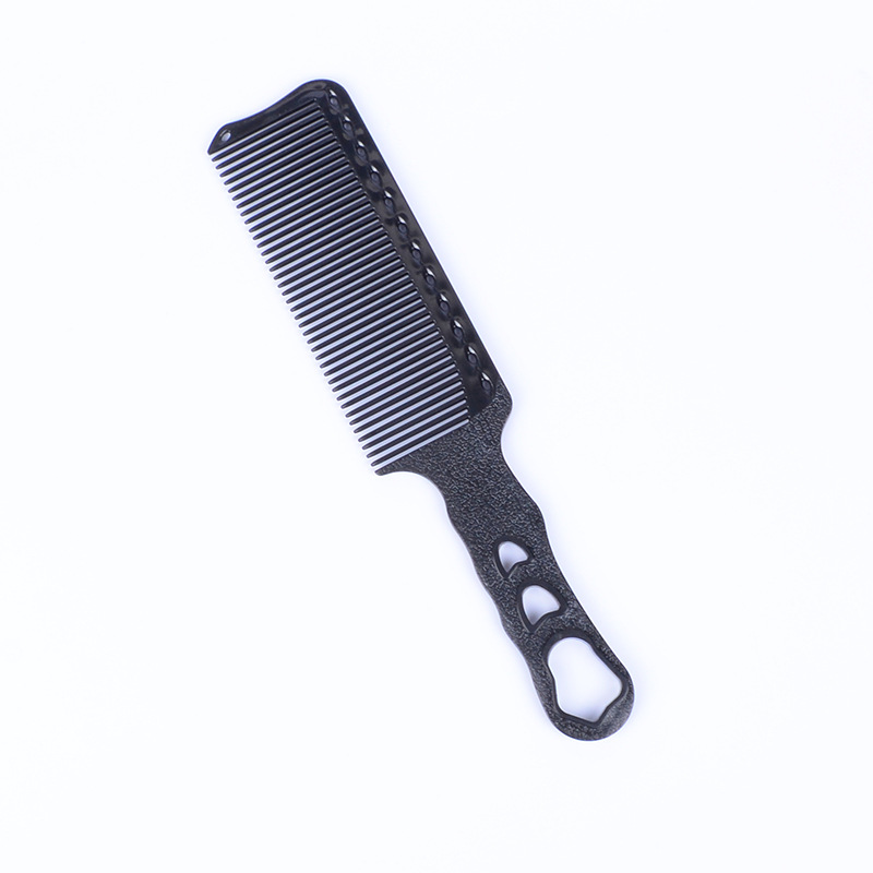 Hårklipp kam karbon kam salong frisør styling verktøy salong menn kvinner hår styling flat kam расческа для волос