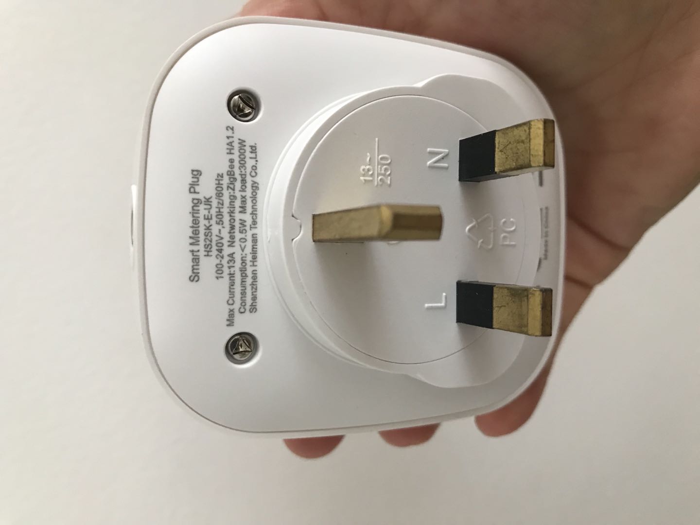 Heiman – prise de mesure intelligente Zigbee, prise murale, royaume-uni, commande marche/arrêt, fonctionne avec Heiman, passerelle SmartThing