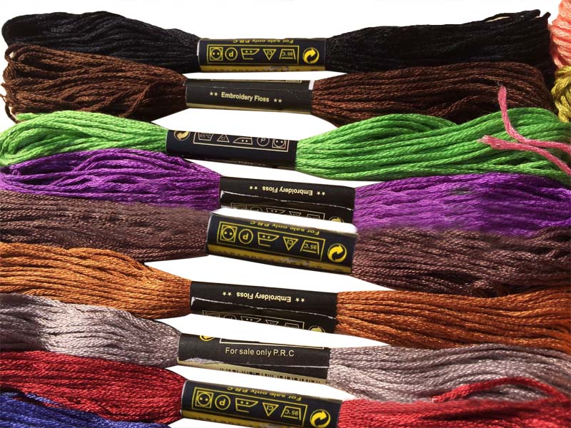 100Pcs Mix Colors DMC Cotton Thread Embroidery Thread Floss Sewing Skeins Craft Knitting Spiraea DIY Sewing Tools Accessories