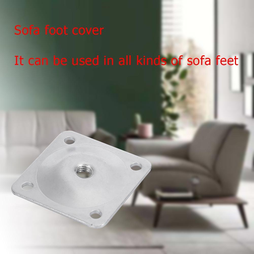 10pcs Furniture Hardware Table Leg Mounting Plate Sofa Legs Plates Foot Hinge Accessories Furniture Fittings