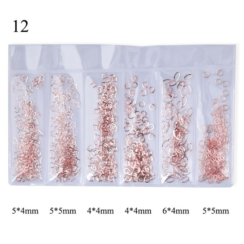 10g gyllene skal moon star nail art metall 3d mix ram smycken fyllning uv harts epoxiform gör fyllning för gör-det-själv smycken: 12
