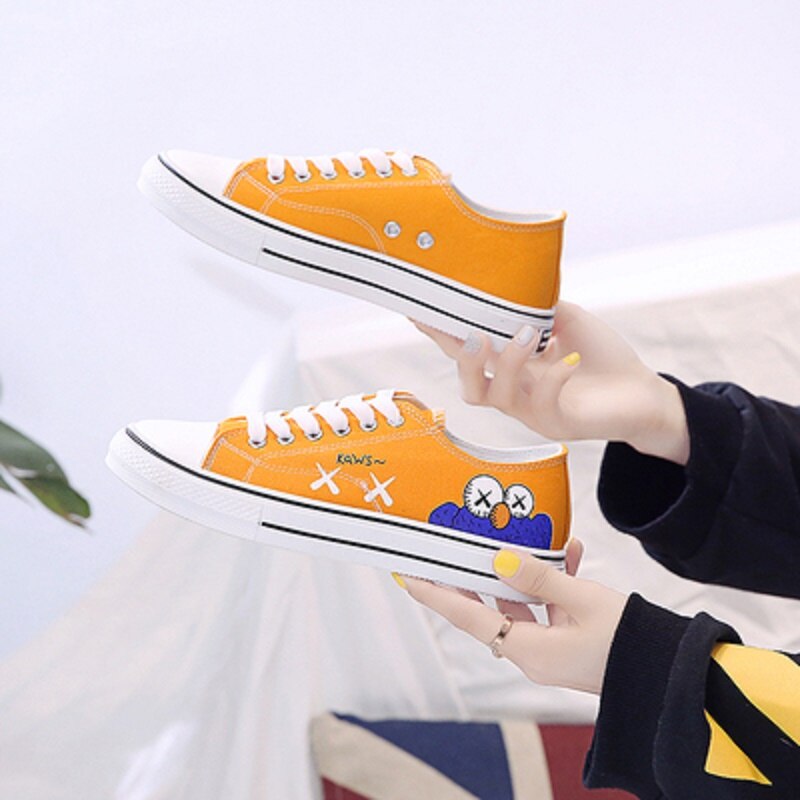 Chaussures en toile femmes étudiantes chaussures Harajuku sauvages chaussures pour femmes chaussures pour femmes chaussures de marée: 3 / 9