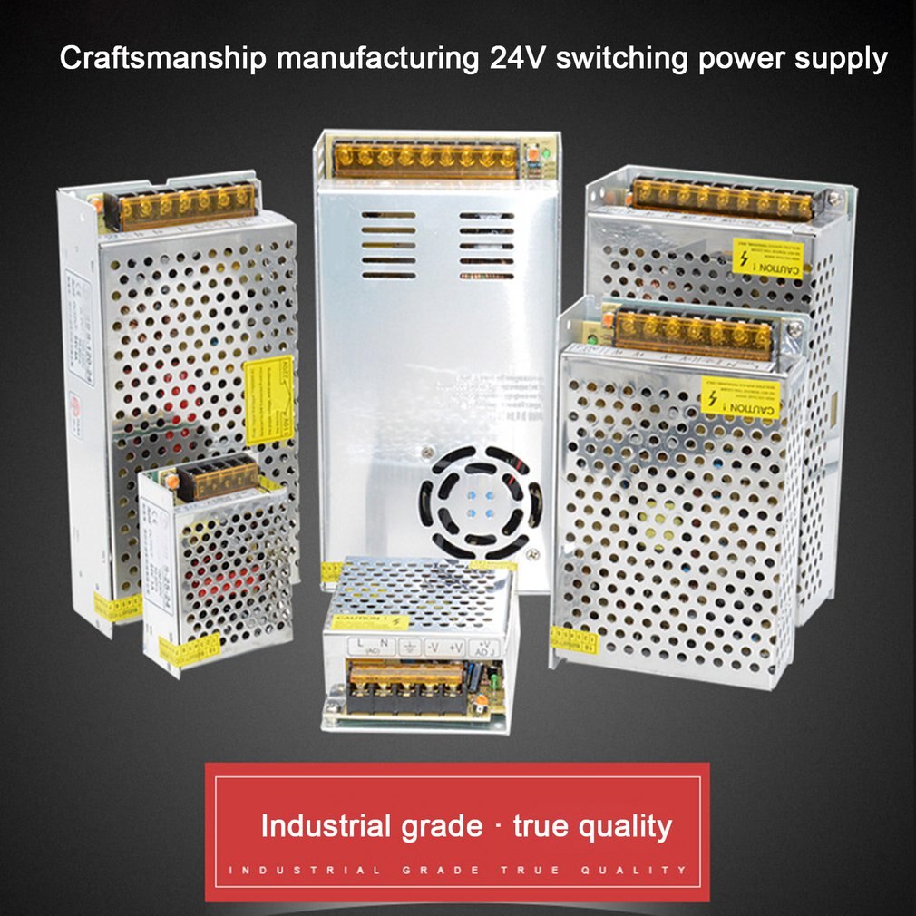 Alimentation à découpage DC24V 1A 2A 2.5A 3A 4.5A 5A 6.5A 8.3A 10A 12.5A 15A 16.5A AC 220V à DC24V AC-DC 24V pour 24V LED Bande