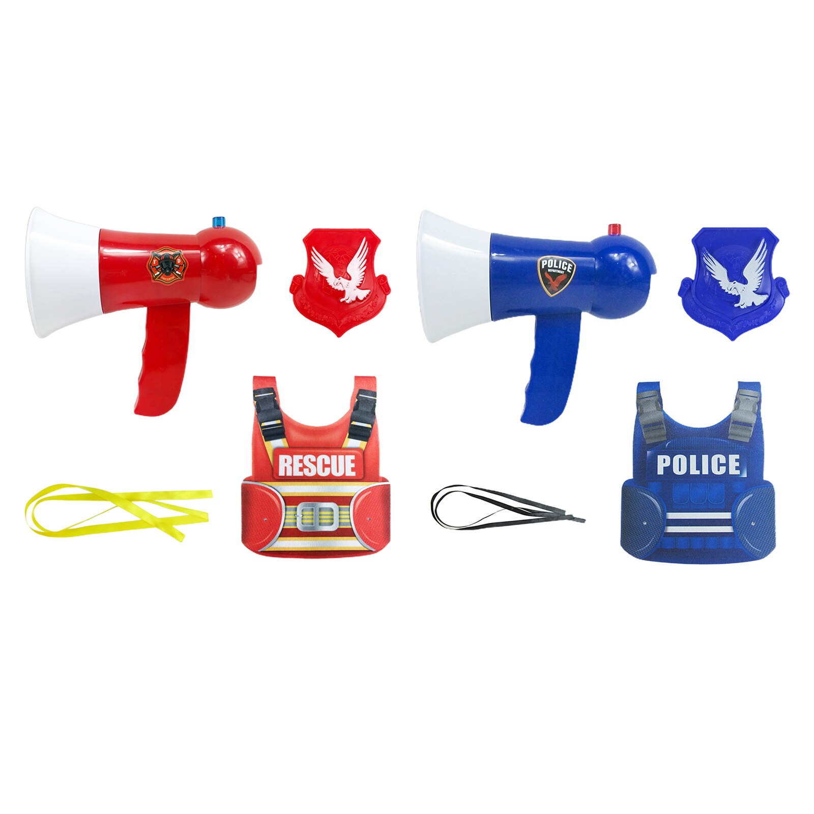 Brinquedo engraçado da gravação de megafone crianças trocador voz alto-falante microfone portátil vocal brinquedos com colete e correias