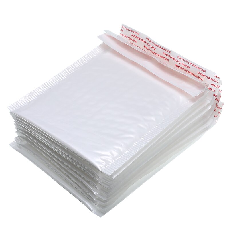 20 pièces/lot 15*18cm blanc sac mousse enveloppe mousse feuille bureau emballage enveloppe étanche à l'humidité Vibration avec bulle sac postal