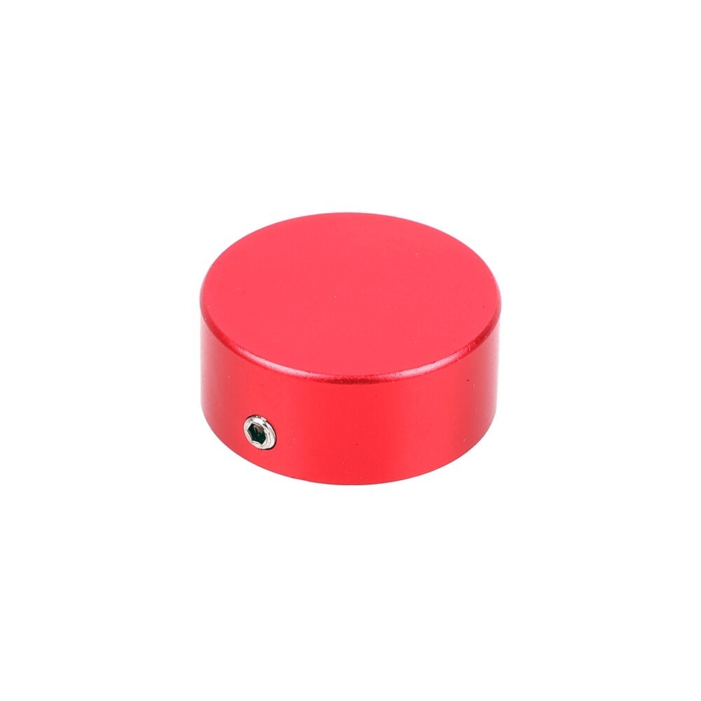 1 pacote de efeito guitarra pedal pedal pé tampa do prego efeito pedal almofada capa ferramentas alumínio peças interruptor do pé toppers knob acessórios: Red