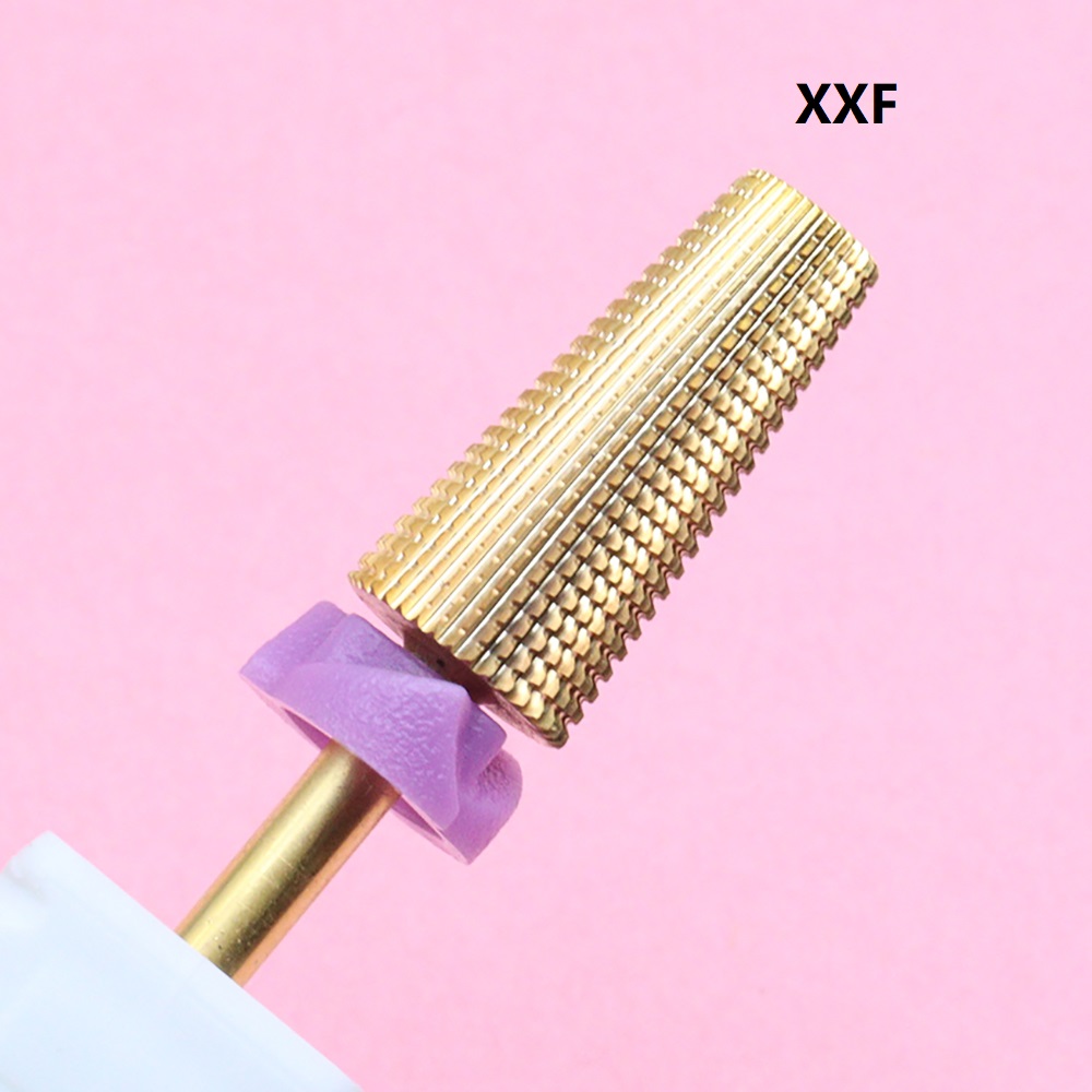 Punte da trapano per fresatura per chiodi in acciaio al tungsteno dorato 5 in 1 a doppia mano, carburo multifunzionale con elevata durezza per un lungo termine: prugna