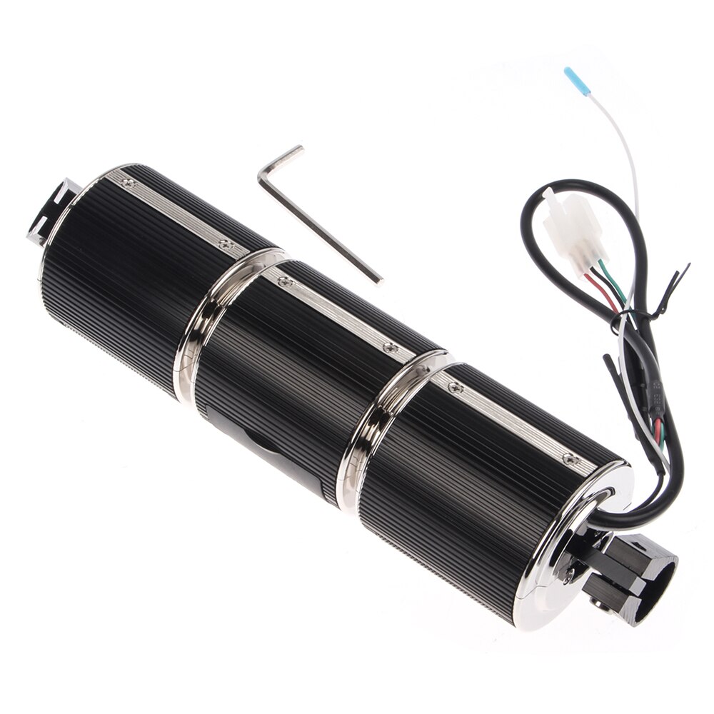Motorcycle Black MP3 FM ATV Radio Sound System Stereo Speaker Waterproof