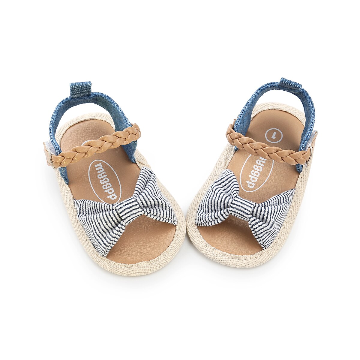 Summer Princess Baby Girl Lace Bow Sandals Flat Heels Toddler Kids Buckle Clogs Casual Party Wedding Shoes: C / 7-12 Months