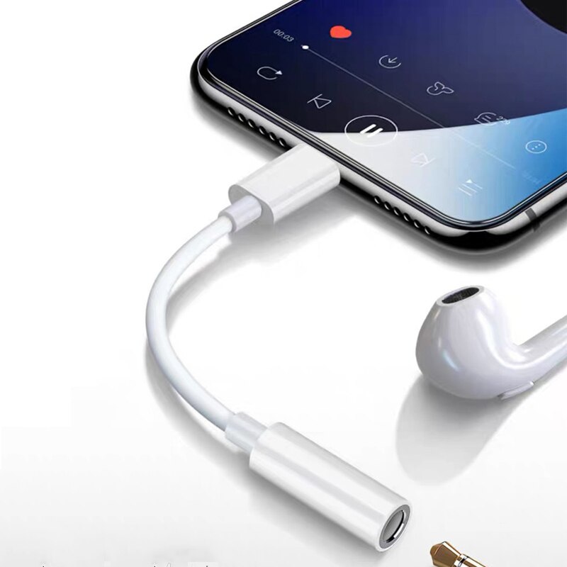 Hoofdtelefoon Adapters Voor Iphone Se 11 Pro Max 7 8 Plus X Xs Xr Lightning Naar 3.5Mm Jack Audio kabel Aux Adapter Voor Iphone