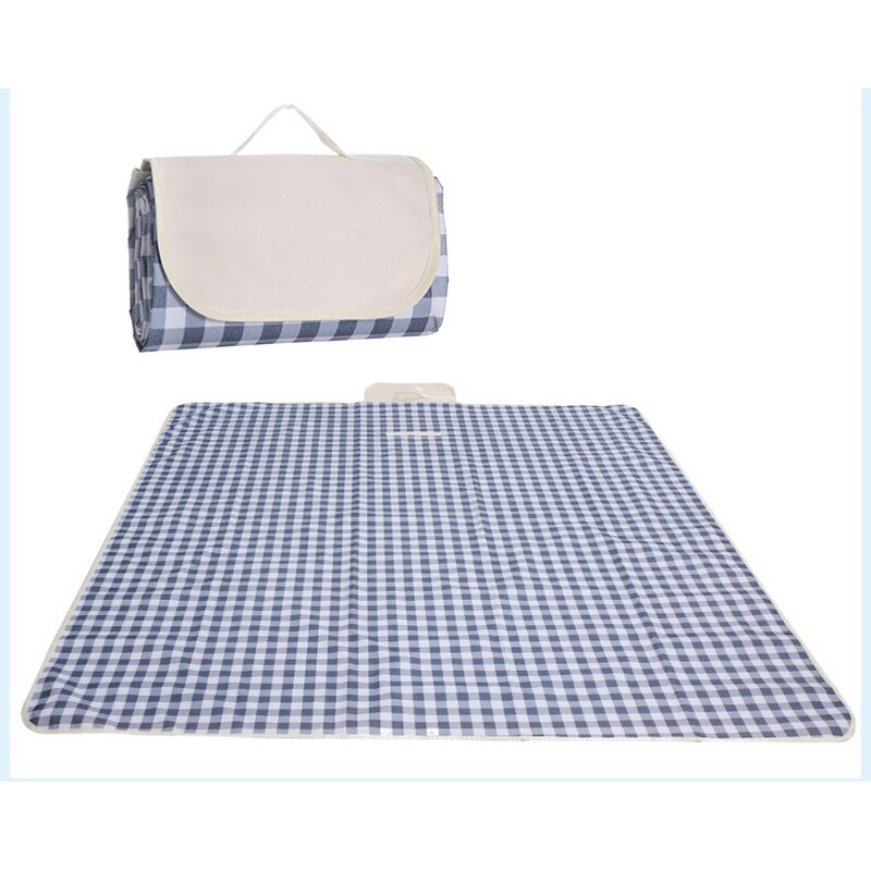 145x180cm impermeable plegable al aire libre Camping Mat Picnic Plaid playa manta bebé colchoneta multijugador camping al aire libre portátil: Grey lattice