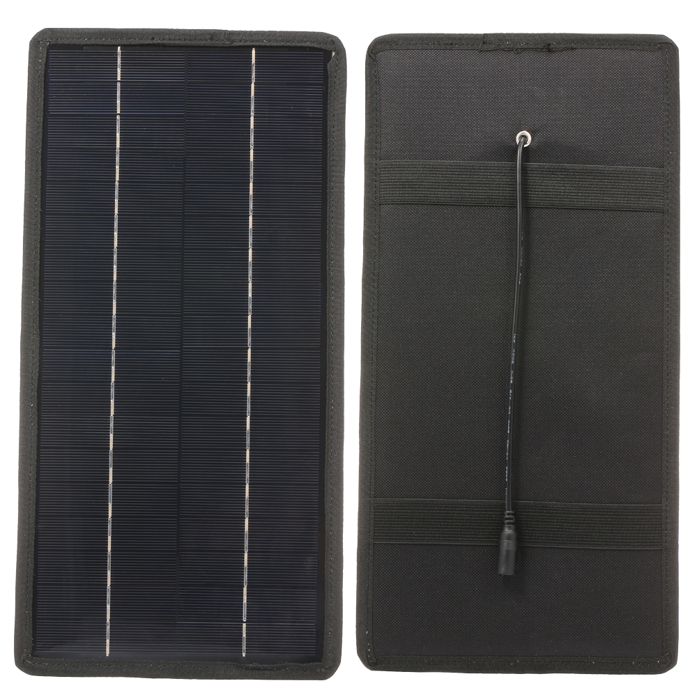 12V Solar Car Battery Charger Portable Monocrystalline Silicon Solar Power Panel Backup Trickle Charging For Motorcycle Boat