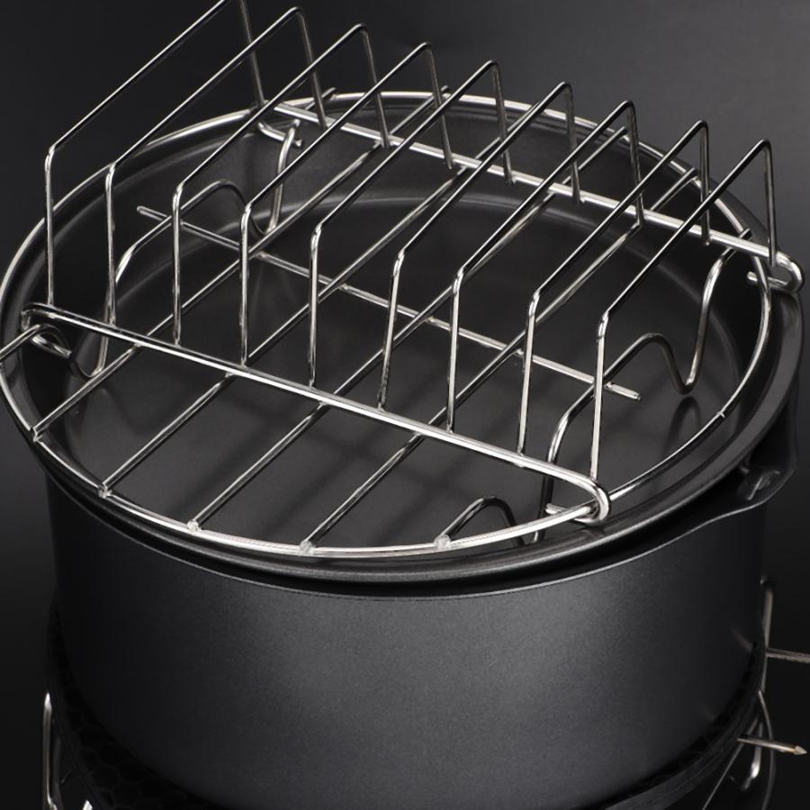 Nyeste 7 stk/sæt grill airfryer tilbehør sæt sæt dele hjemmekøkken værktøj til 3.6l