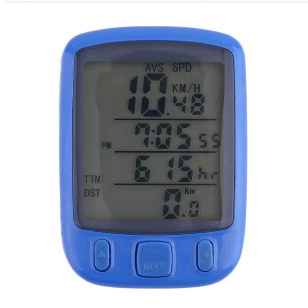 Cycle Bicycle Bike LCD Computer Odometer Speedometer With Backlight Monitor Bikes' Speed Distance And Riding Time: 2
