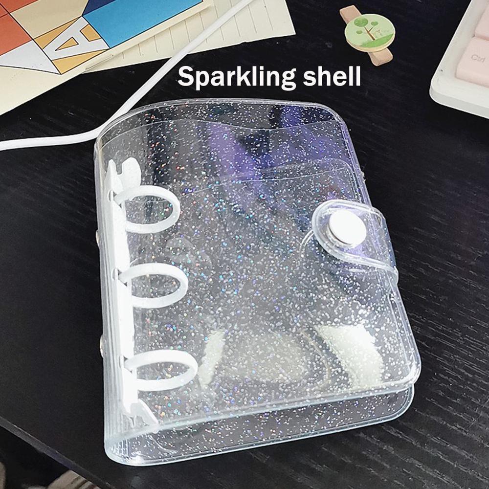 3-Ring Transparent Planner Binder Personal Journal Clear Shell Transparent Binder Shell Office School