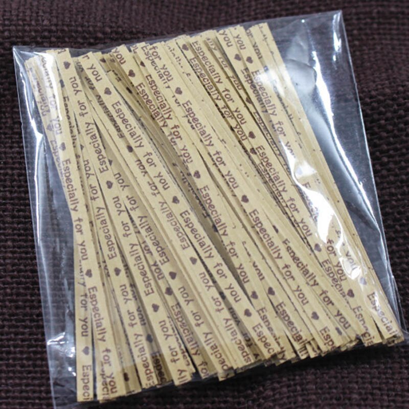 100Stck/tasche Küche Spielereien Kuchen Twist Krawatte Draht metallisch Twist Krawatten Lutscher Nachtisch Zubehör Befestigungen Abdichtung Werkzeuge