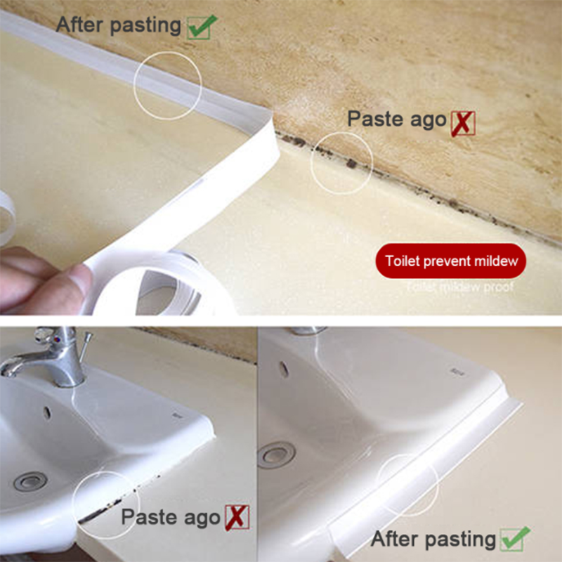 Cinta adhesiva a prueba de agua de 3,2 m para baño o ducha cinta adhesiva autoadhesiva