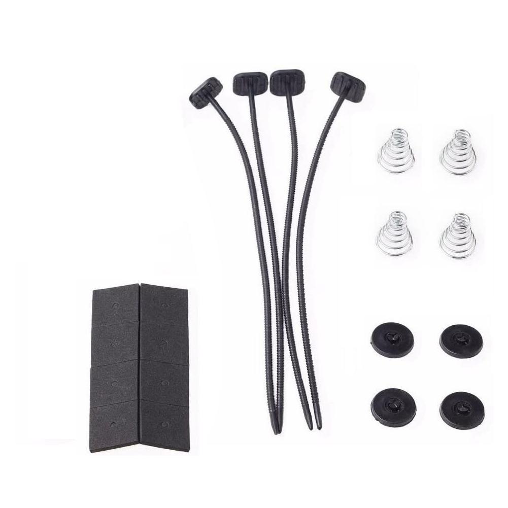 2 Sets Universal Car Fan Mount Kit Plastic Push Through Electric Radiator Ties Strap Automobile Fan Fixed Mount Kit Accessories