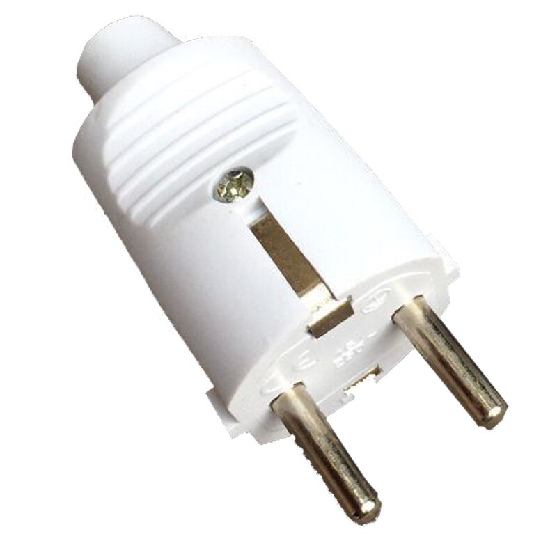 White 250v 16a french Russia Korea German EU Schuko Plug power cord wired cable Socket Male Female Assembly Receptacle connector: black