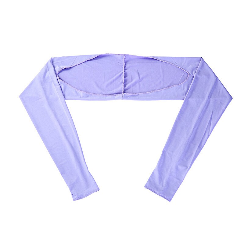 Cooling Sjaal Arm Mouwen Uv Bescherming Zon Protector Met Vinger Gat Voor Vrouwen Golfen Rijden Outdoor Activiteiten ED88: light purple