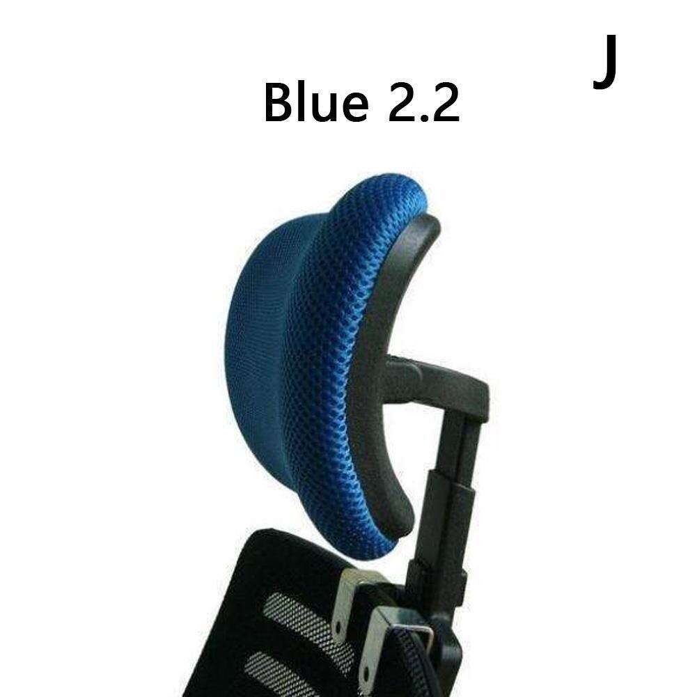 Poggiatesta regolabile per sedia da ufficio girevole sollevamento sedia per computer protezione del collo cuscino poggiatesta per sedia accessori da ufficio: 2.6 blu