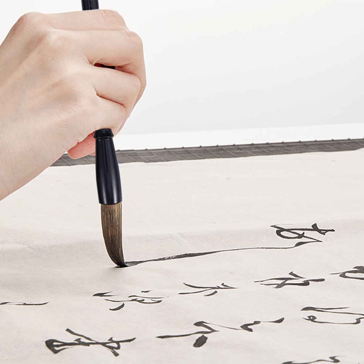 NUOLUX 3 stücke Ausgezeichnete Wolf Haar Chinesischen Caligraphy Kanji Japanischen Sumi Zeichnung Pinsel-Größe Große/Kleine/Mittel (schwarz + Braun)
