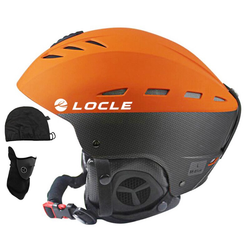 Locle Ce-certificering Skiën Helm Vrouwen Mannen Ski Helm Mannen Professionele Schaatsen Skiën Skateboard Helm Sneeuw Sport Helmen: Oranje / L (58-61cm)