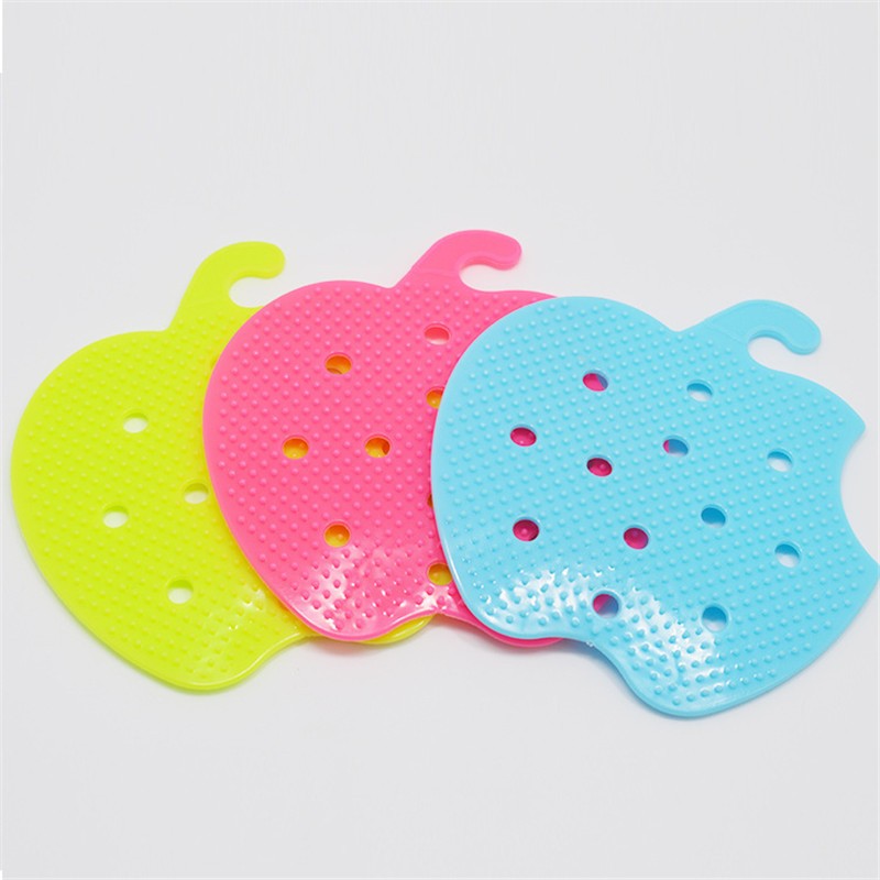 One pcs Fruit Vegetable Cleaning Brush Cute Shape Random Color Easy Cleaning Brush For Potato Fruits Carrot Ginger Cooking Tools