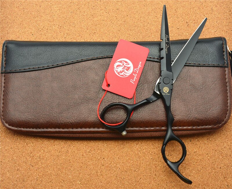 5.5 ''fioletowy smok JP 440C czarny nożyczki fryzjerskie nożyce robić cięcia degażówki profesjonalne nożyczki robić włosów ludzkich Z1010: ciąć Add Case K