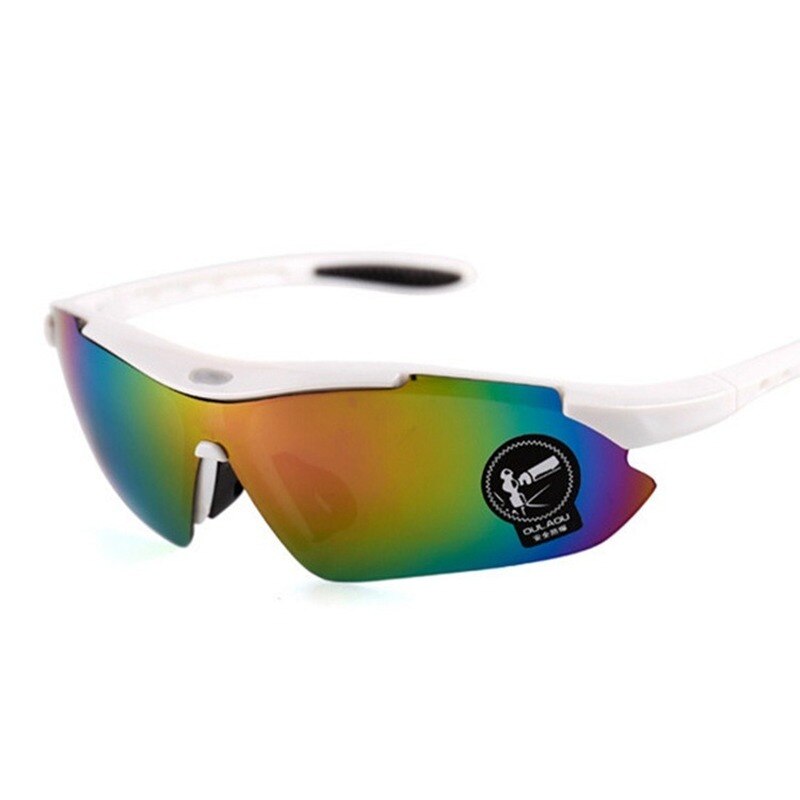 Gepolariseerde Outdoor Sport Camping Wandelen Driving Eyewear Mannen Vrouwen Vissen Bril Zon Goggles Sport Zonnebril: White colorful