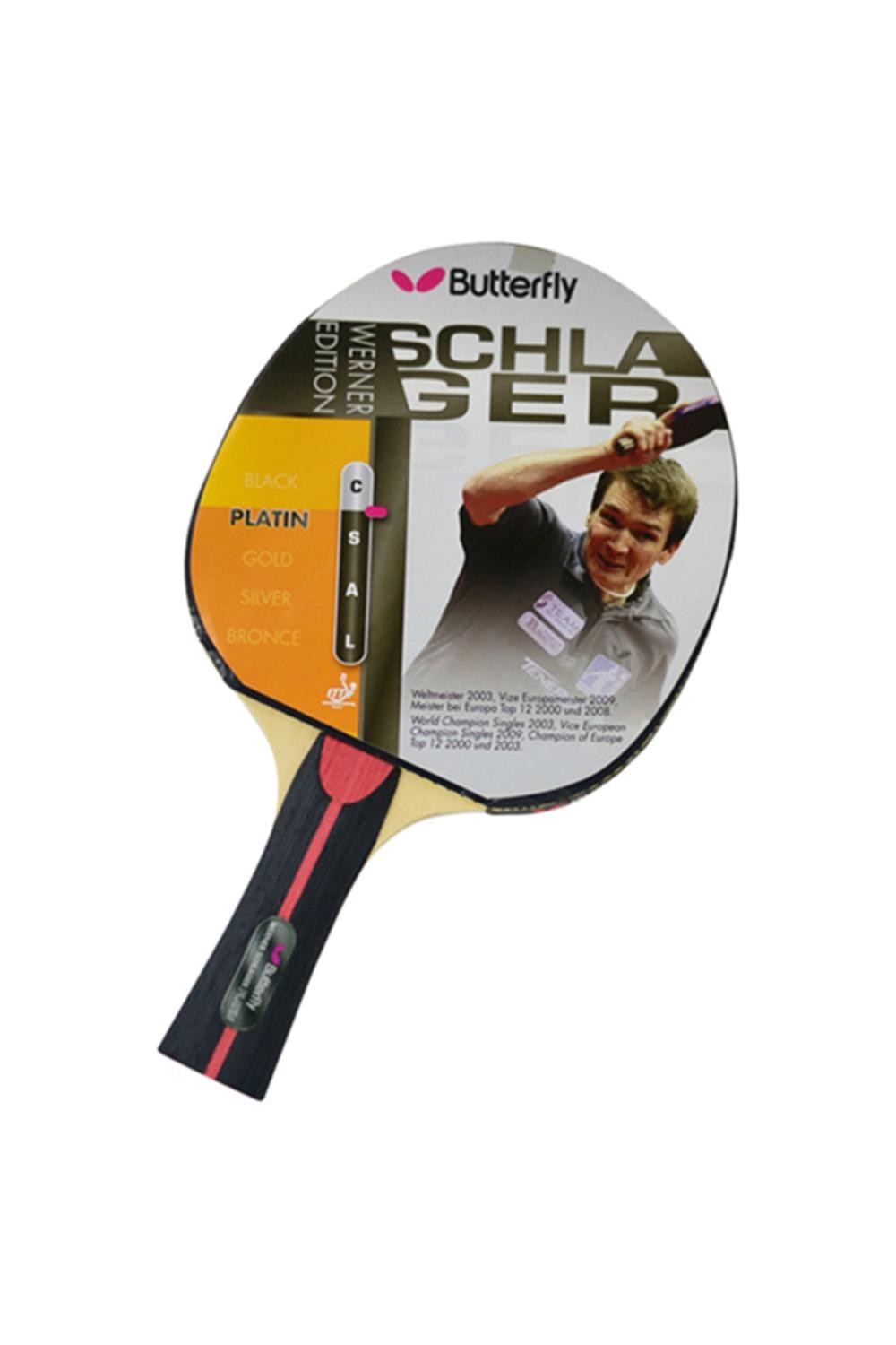 Vlinder Werner Schlager Platina Tafeltennis Racket Federatie Goedgekeurd Vacuüm Speciale Verpakking Hoge Niveau Speler Sport