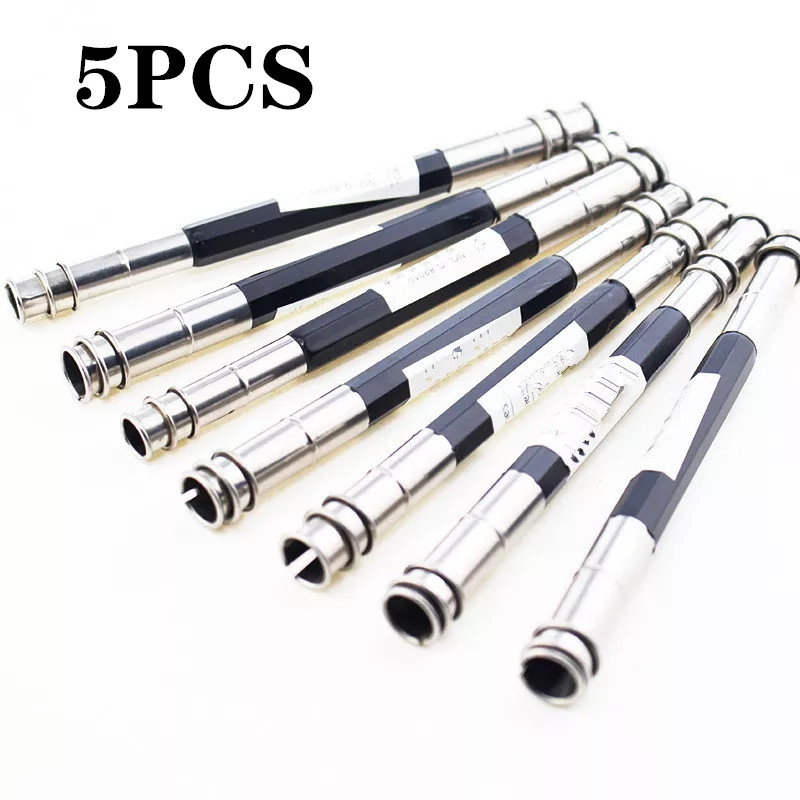 10pcs Metal pencil extender pen receiver plain pencil clip double headed pencil extender pencil case kit desenho: 5 PCS