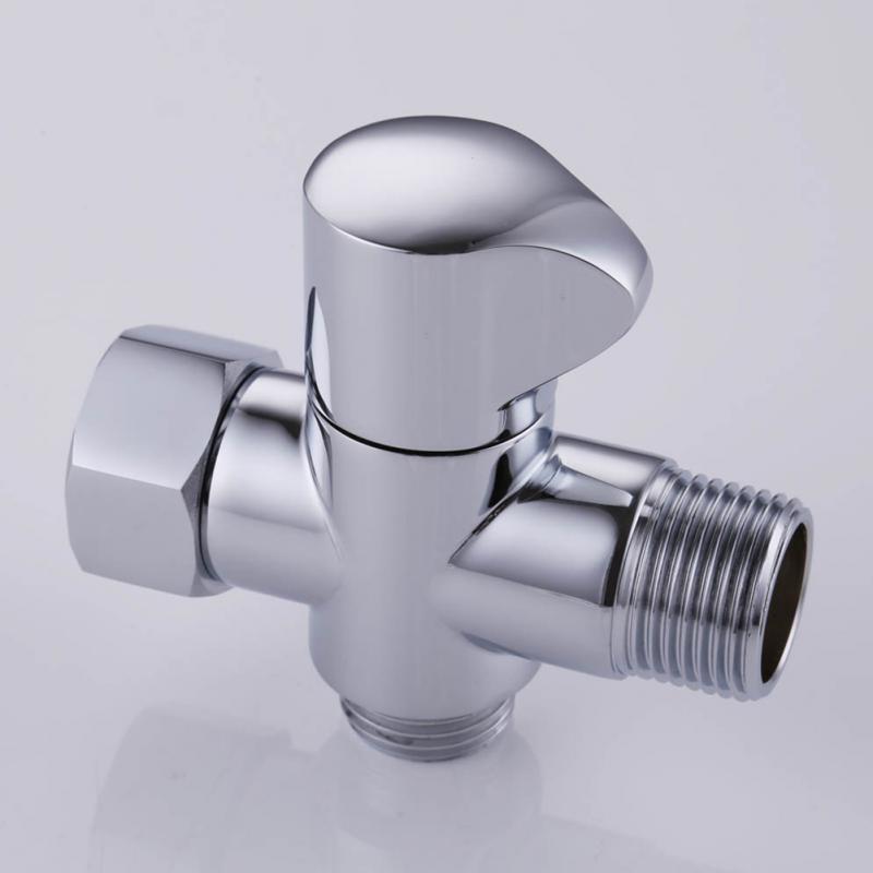 Badkamer Douchekop Shuntoff Koud Warm Water 3 Way T Adapter Tee Connector Valve Voor Wc Bidet Douchekop Diverter valve