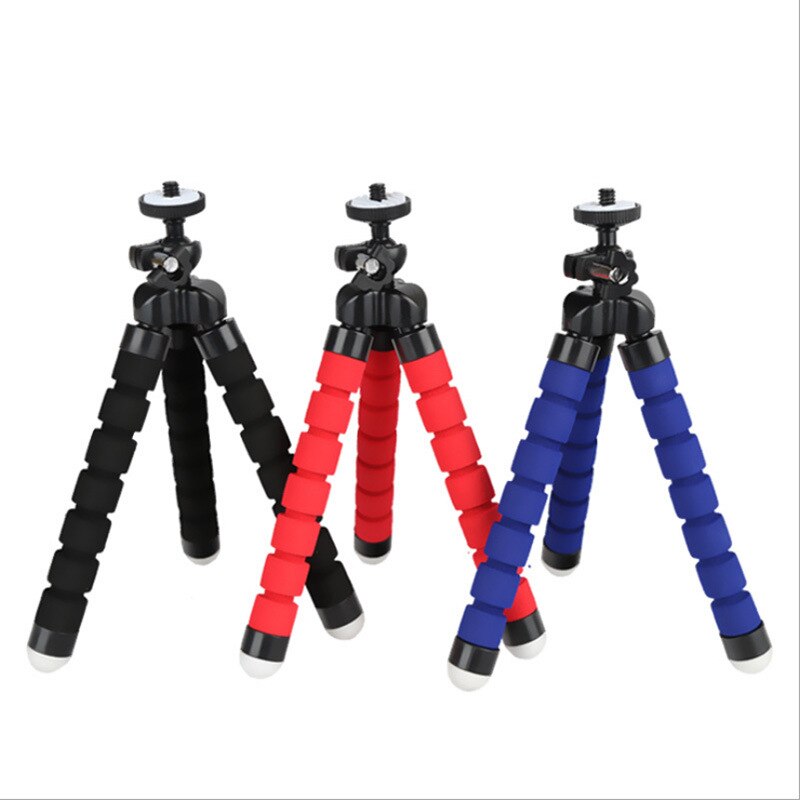 Flexible Octopus Tripod Bracket Selfie Stand Mount + Wireless Bluetooth Timer Remote Shutter Button For IPhone 6 7 SamsungS6
