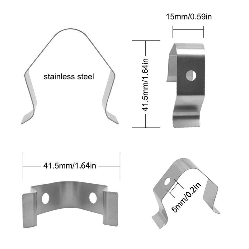BBQ Meat Thermometer Probe Holder Single Hole A Style Barbecue Clip Universal Kitchen Food Cooking Milk Probe Clip