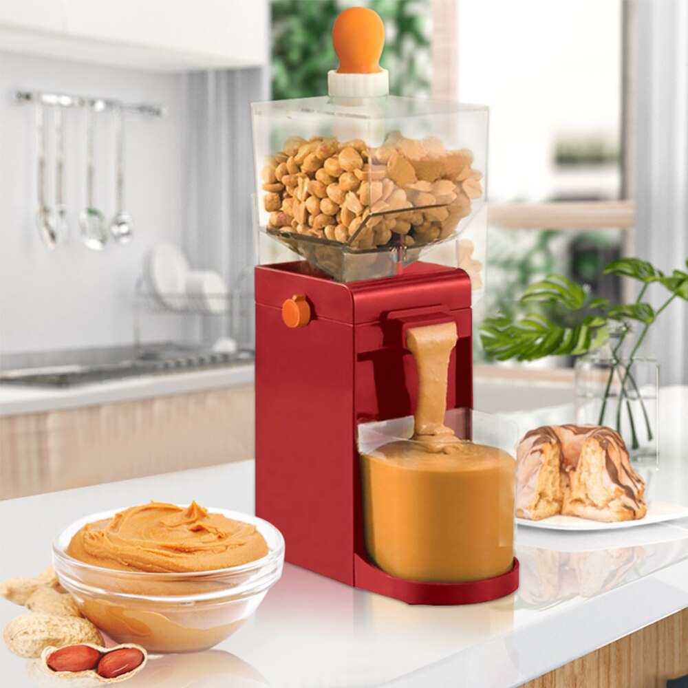 Portable EU/US Home Peanut Butter Food Processor Fully Automatic Small Grinder Sesame Paste Machine Electric Automatic Refiner