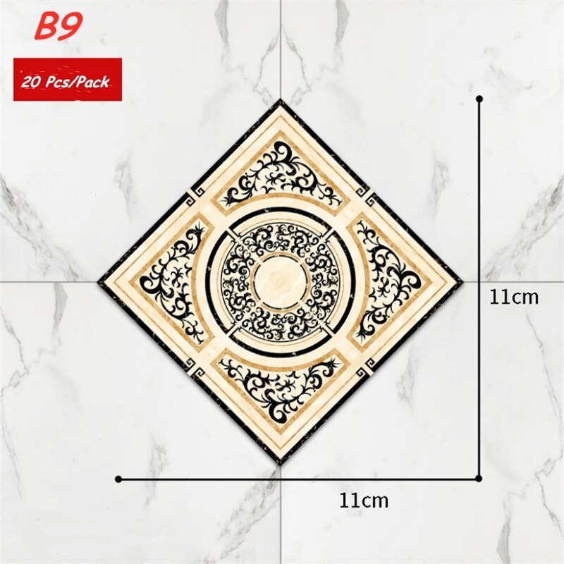Spot square 11*11cm bakken transfer papir wallstickers selvklebende vanntett og fuktsikker: 2